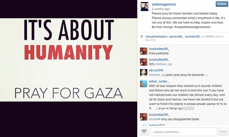 Illustration for article titled Celebrities, Please STFU About Israel and Gaza